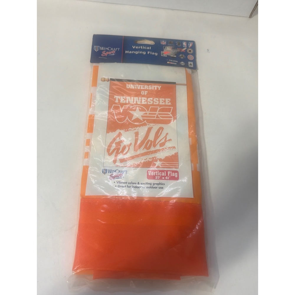 WinCraft University of Tennessee Vols Vertical Flag 27x41 Orange White Go Vols